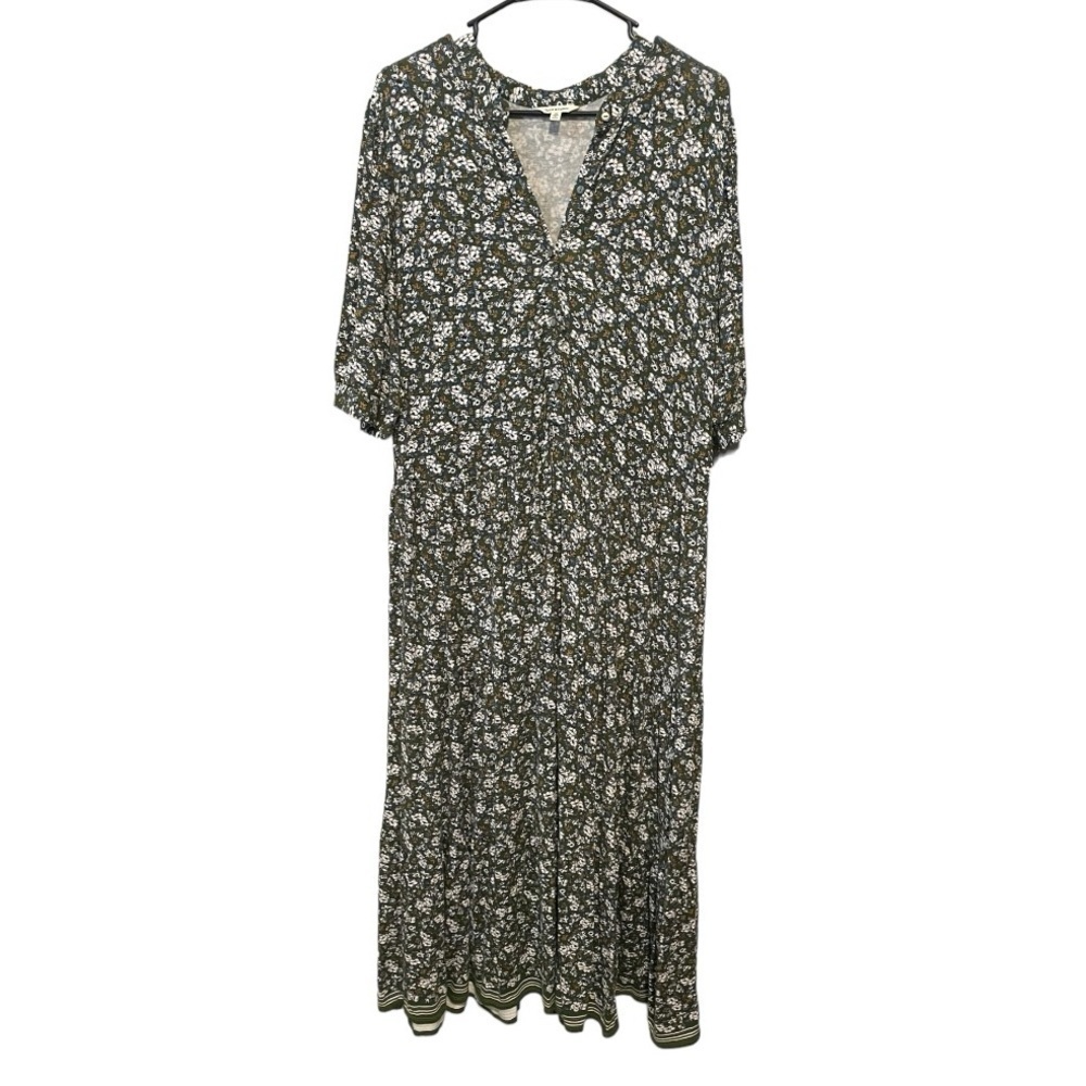 Max Studio Floral Maxi Dress - Black and White
